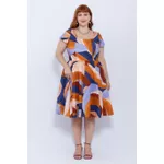 Vestido Gode Algodão Estampa Orgânica - Plus Size
