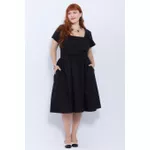 Vestido Algodão Preto - Plus Size
