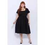 Vestido Algodão Preto - Plus Size