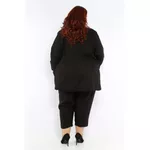 Blazer 2.0 Linho com Elastano Preto - Plus Size