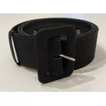 Cinto Forrado Linho Preto - Plus Size