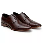 Sapato Social Derby Giacomo Tabaco