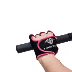 Par de Luva de Proteção Academia para Musculação Neon Treino Fitness Palma Inteira Para Cross Unissex Rosa