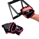 Par de Luva de Proteção Academia para Musculação Neon Treino Fitness Palma Inteira Para Cross Unissex Rosa