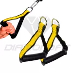 Suporte Sumô para Agachamento Com Manoplas Amarelo