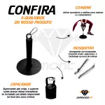 Suporte Sumô para Agachamento Com Manoplas Amarelo