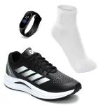 Tênis Masculino Esportivo Para Malhar Lançamento + Relógio + Meia