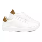 Sapato Casual Masculino de Couro Branco Torino 17006 Branco