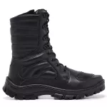 Coturno Bota Militar Couro Bovino Preto 500 Preto