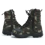 Coturno Militar Bota Tática Zíper Lughato 1907 Camuflado