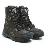 Coturno Militar Bota Tática Zíper Lughato 1907 Camuflado