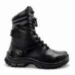 Coturno Militar Preto Operacional De Couro Bope 501 Preto Preto
