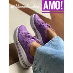 Tenis flatform roxo