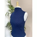 Blusa Canelada Shine - Marinho