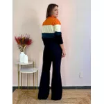Calça Flare Alfaiataria Recortes