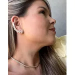 CHOKER RIVIERA GR CRISTAL BANHADA A OURO