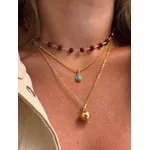 CONJUNTO TRÊS COLARES BOHO BANHADO A OURO