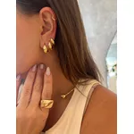 TRIO DE ARGOLAS LISAS BANHADO A OURO