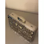 CLUTCH MARTELADA PRATEADA