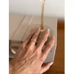 ANEL REGULAVEL PONTO DE LUZ FINO BANHADO A OURO