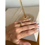 ANEL REGULAVEL PONTO DE LUZ FINO BANHADO A OURO