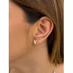 BRINCO CORAÇÃO P LISO BANHADO A OURO 18K