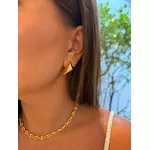 BRINCO TRIANGULO M BANHADO A OURO