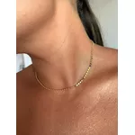 CHOKER CHAPINHAS BANHADO A OURO 