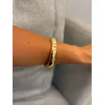 BRACELETE ORGANIC CLICK BANHADO A OURO 