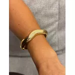 BRACELETE ORGANIC CLICK BANHADO A OURO 