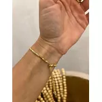 PULSEIRA CANUTILHOS E NOSSA SENHORA DAS GRAÇAS BANHADA A OURO