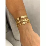 PULSEIRA CANUTILHOS E NOSSA SENHORA DAS GRAÇAS BANHADA A OURO