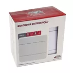 QUADRO DISTRIBUIÇÃO 8 DISJUNTORES EMBUTIR