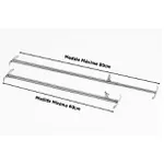 Suporte Inox Regulável Pratic 60cm a 80cm - Jotas Grill 