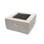 Lareira Fire Pit Á Gás Para Área Externa Tenerife Cinza Claro - K3 Imports