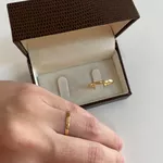 Alianças de casamento e noivado em ouro 18k 750 anatômicas 2 mm
