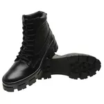Coturno Feminino Sola Tratorada - Preto