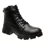 Coturno Feminino Sola Tratorada - Preto