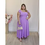VESTIDO ALFAIATARIA LAÇO LAVANDA