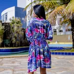 Saída Estampada de Amarrar Sublime