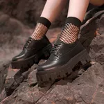 Sapato Oxford Tratorado Estilo Veggie Rolly Preto