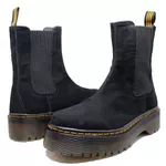 Bota Chelsea Estilo Inglês Abigail Acamurçado Preto