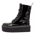 Coturno Plataforma Brienne Verniz Preto