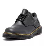 Sapato Colegial Inglês Estilo Veggie Preto Baixo