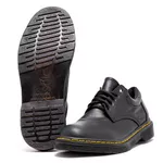 Sapato Colegial Inglês Estilo Veggie Preto Baixo