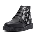 New Creeper Bico Fino Estilo Veggie Elvira Preto