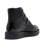 New Creeper Bico Fino Estilo Veggie Elvira Preto
