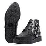 New Creeper Bico Fino Estilo Veggie Elvira Preto