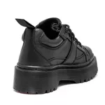 Sapato Colegial Inglês Estilo Veggie Lyon All Black