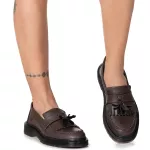 Sapato Mocassim Bambolim Estilo Veggie Marrom